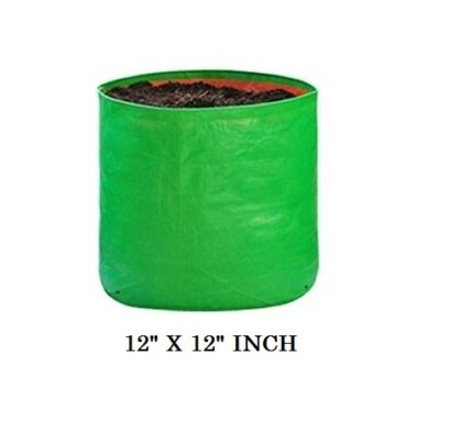 Kingwell (12" X 12") Inch Terrace Gardening Leafy Vegetable Green Grow Bag Plant Bags