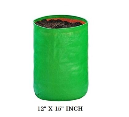 Kingwell (12" X 15") Inch Terrace Gardening Leafy Vegetable Green Grow Bag Plant Bags